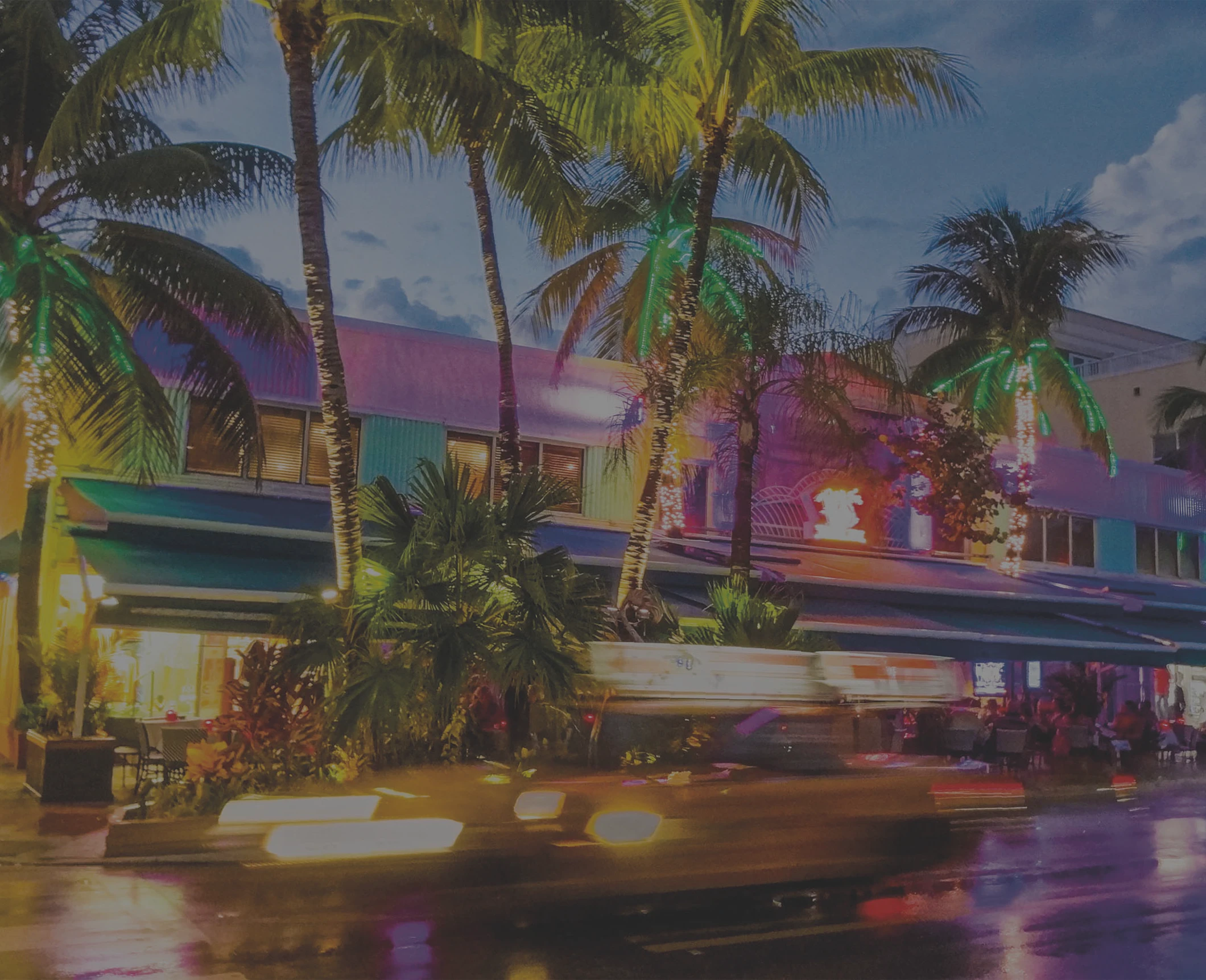 Visite de Miami de nuit en bus panoramique